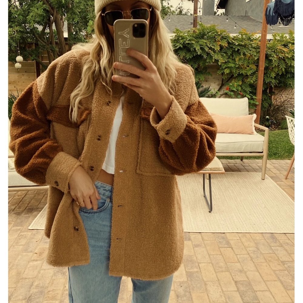 - SaltyBlonde x 12th Tribe Sherpa Jacket